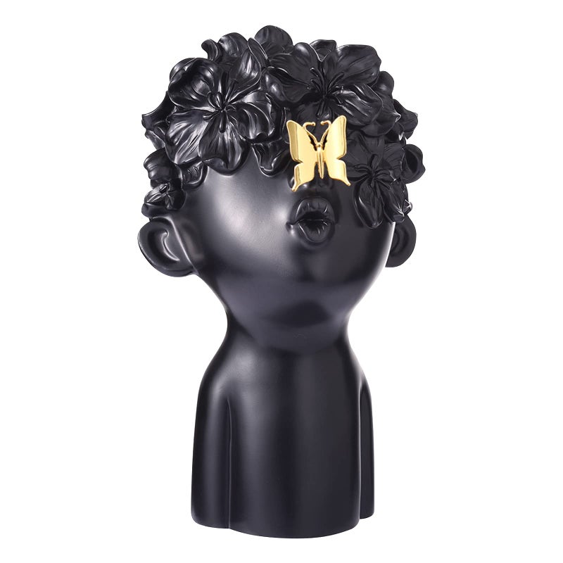 Notakia Modern and Simple Sculptures Home Decor Statues Sculptures Decoration Resin Figure Gift (one Black Big Size) - Image 1